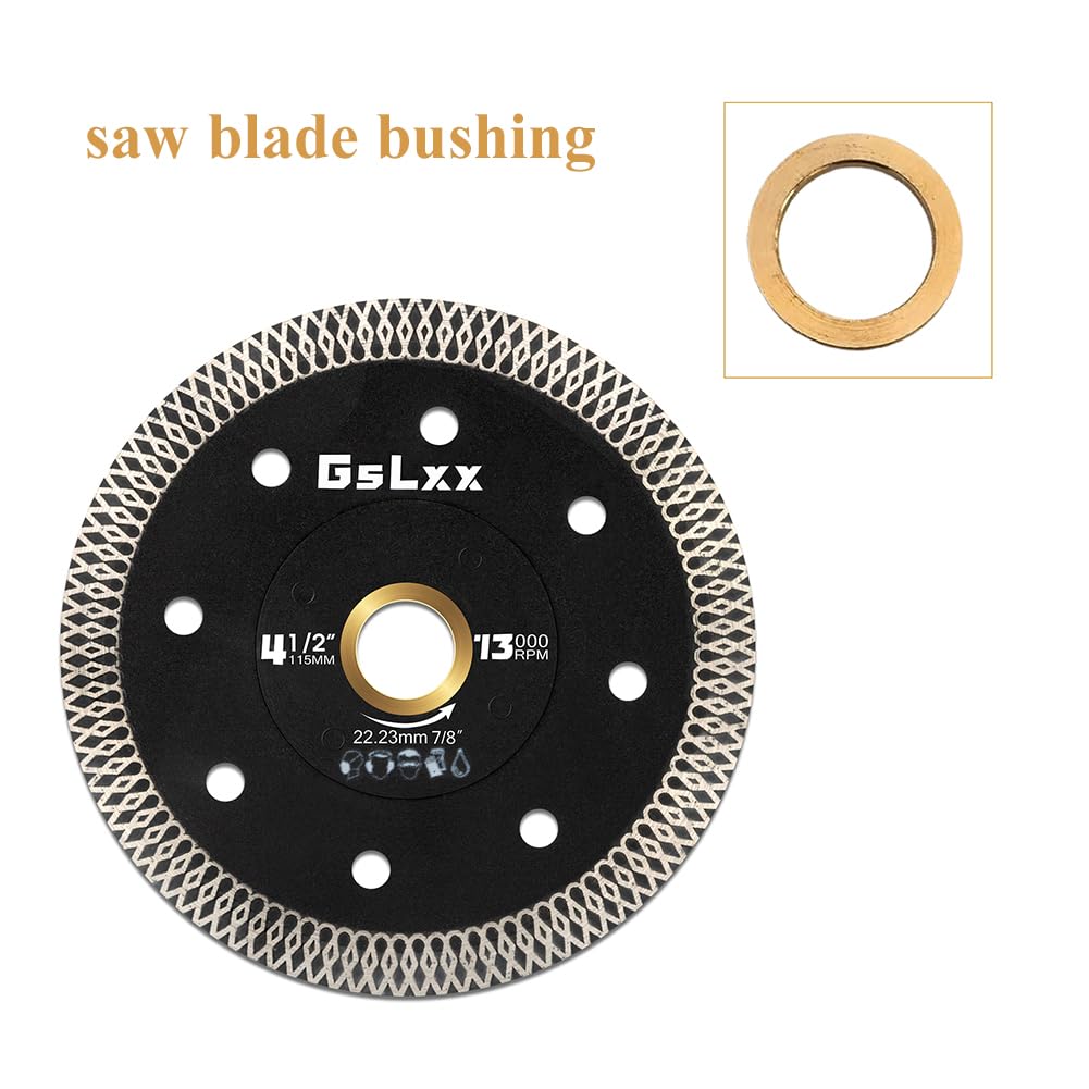 8PCS Saw Blade Bushings - 7/8" to 5/8" Brass Adapter Washers, Thickness of 1.5mm