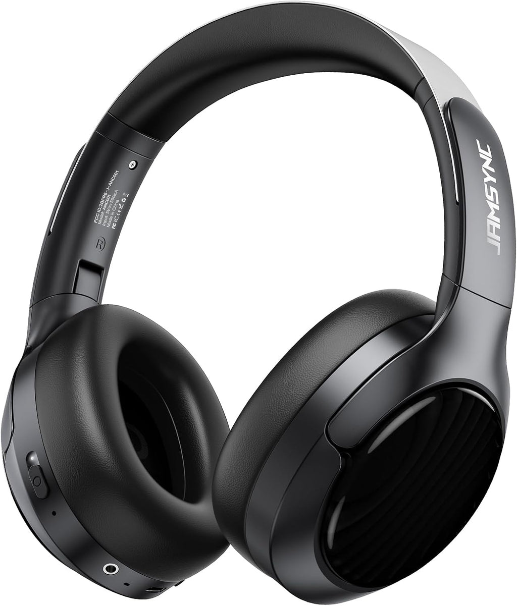 Wireless Noise Cancelling Headphones, 120H Playtime, Over Ear Headphones | 45dB Hybrid active passive noise