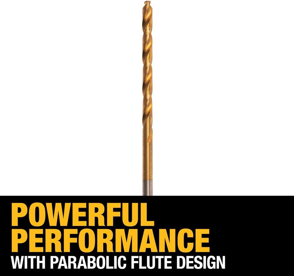 DEWALT DW1306 3/32-Inch Titanium Nitride Split Point Twist Drill Bit