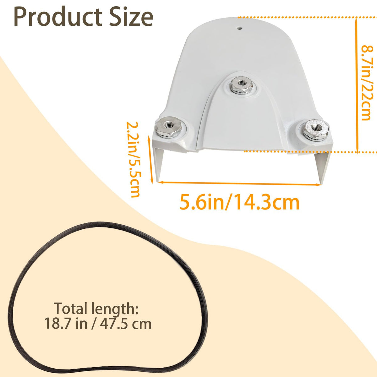 MCDHOJWGG 4224-700-8115 Front Belt Guard Belt Compatible with Stihl TS800 TS 800 Concrete Cutting Saws After 2014 Part, Replace 9490-000-7915, 9490-000-7920