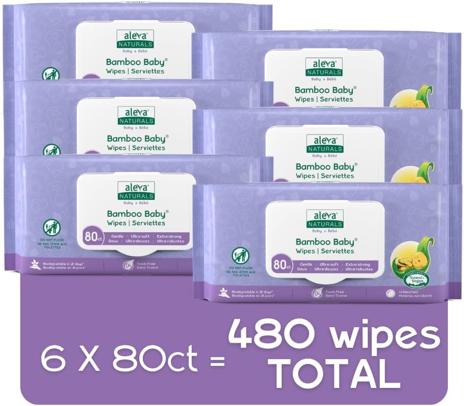 Bamboo Baby Wipes - 480 ct