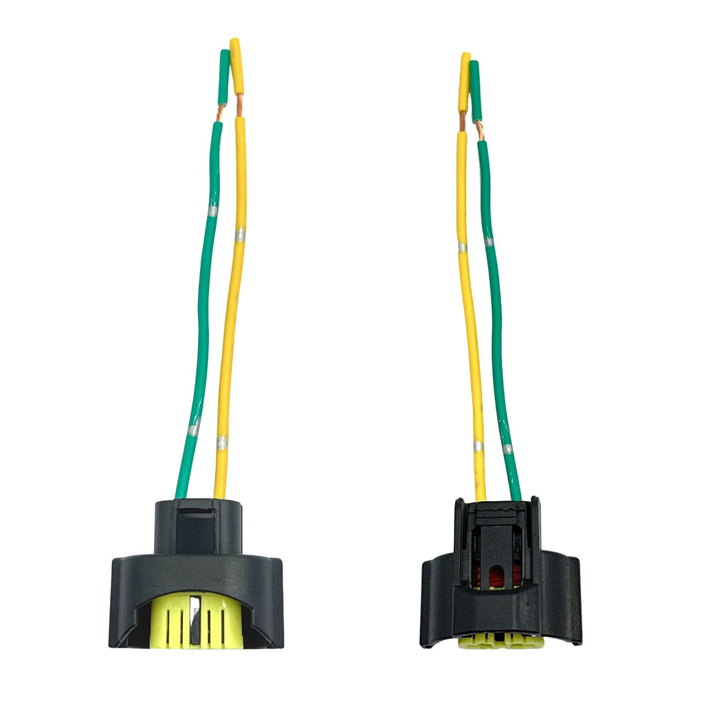 4Pcs H9 Female Bulb Socket Headlight Adapter Connector Wiring Harness Light Fog Use Retrofit Replacement for Accesorios Truck Pickup SUV More Vehicles