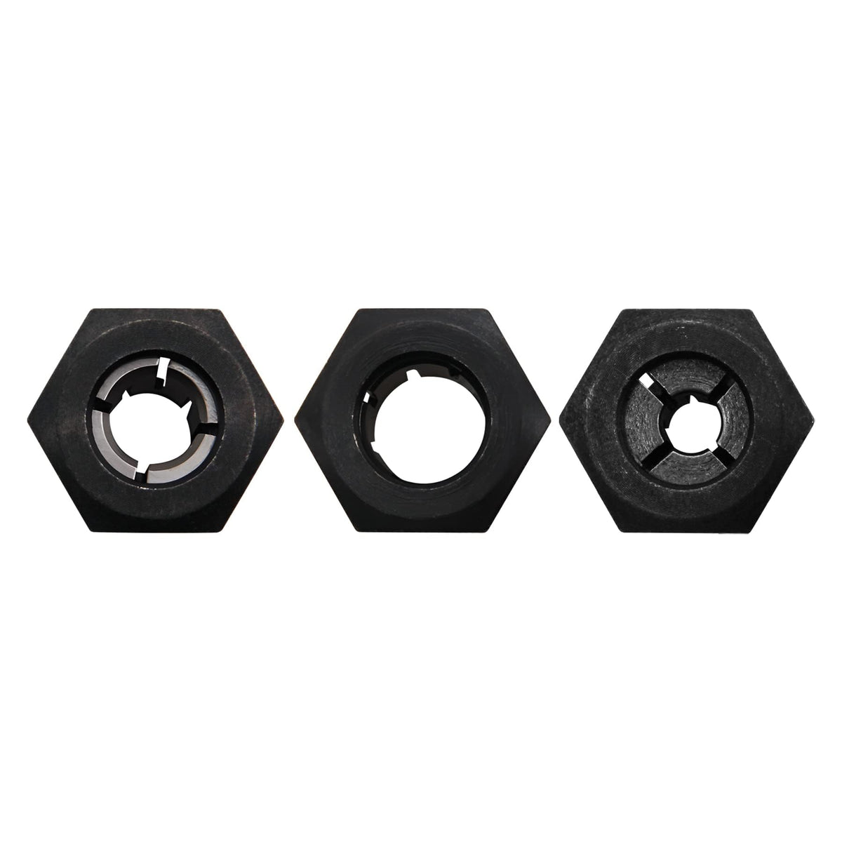 Thaekuns 3 Piece Router Collet Kit 2610906283 1/4",2610906284 1/2" and 2610906287 3/8" for Boschi1613,1617, 1618,1619 Series Routers