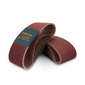 POWERTEC 3 x 21 Inch Sanding Belts, 18PK, 3 Each of 60/80/120/180/240/400 Grits Aluminum Oxide Sandpaper, 3x21 Sanding Belt for Portable Belt Sander, Woodworking, Paint Sanding, Metalworking (110438V)