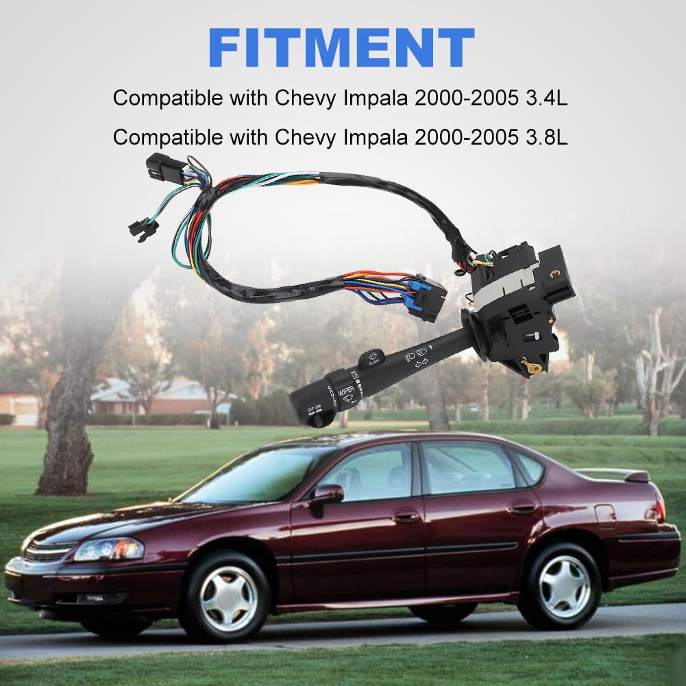 Turn Signal Switch Compatible with Chevrolet Impala V6 3.4L 3.8L 2000-2005