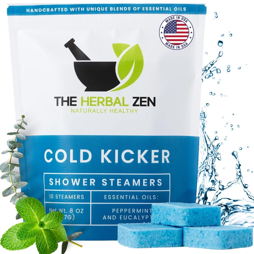 Cold Kicker Shower Steamers Aromatherapy Relief - 10 Pack