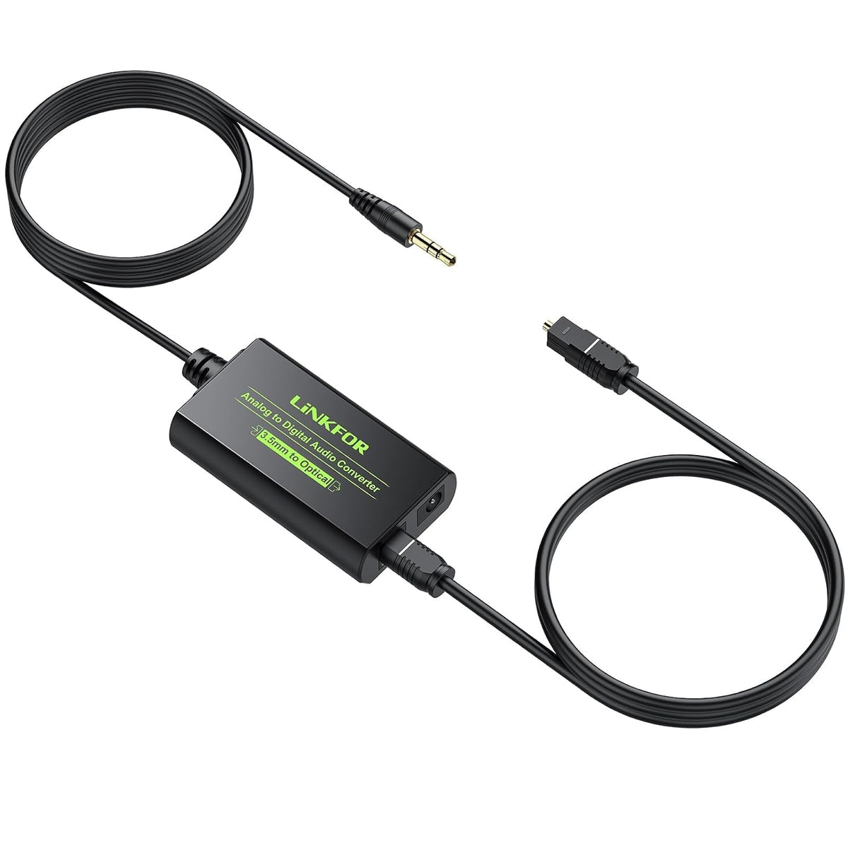 3.5mm to SPDIF Converter Analog to Digital Audio Adapter for Enhanced Sound Toslink Optical Output 3.5mm to Optical