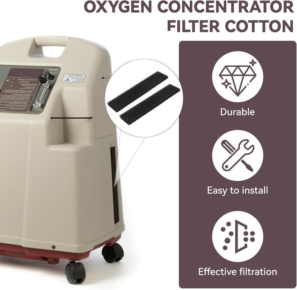 Oxygen Concentrator Filter Cotton Compatible with Invacare Platinum 5