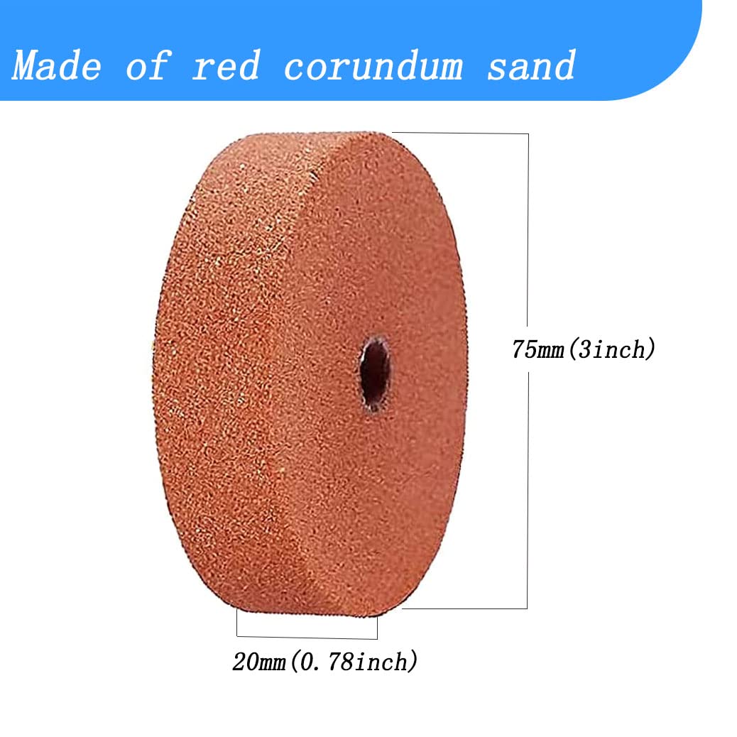 Luo ke 3" Drill Grinding Stone Wheel with 3/8" Shank