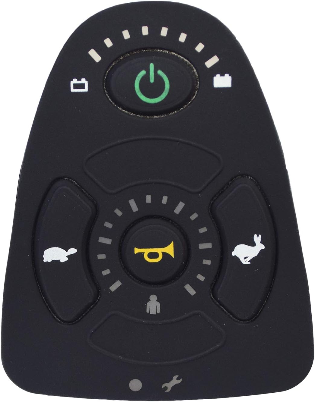 AlveyTech Keypad for 4-Key Dynamic Shark DK-REMD01 and DK-REMD02 (MK5 SPJ+) Joysticks - Replacement Power Chair Joystick Controller Rubber Pad (MC-GLA80843 / 1165094/82674 / 301201-22 / PLSINDV1264)