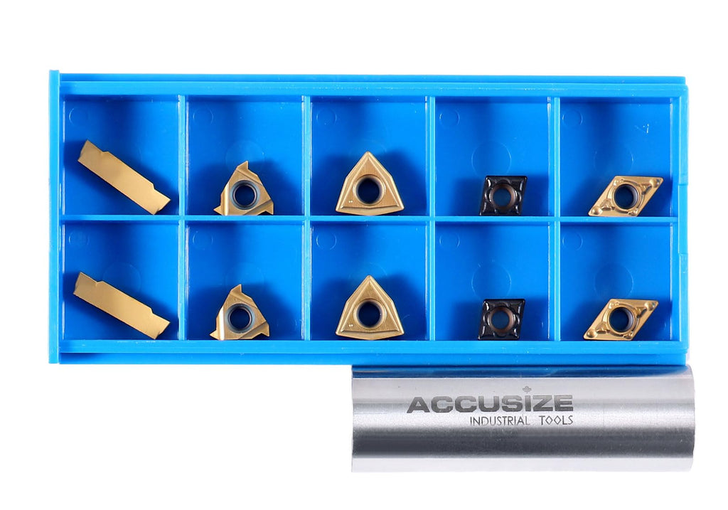 Accusize Carbide Inserts for 2387-2003, CVD and TiN Coated