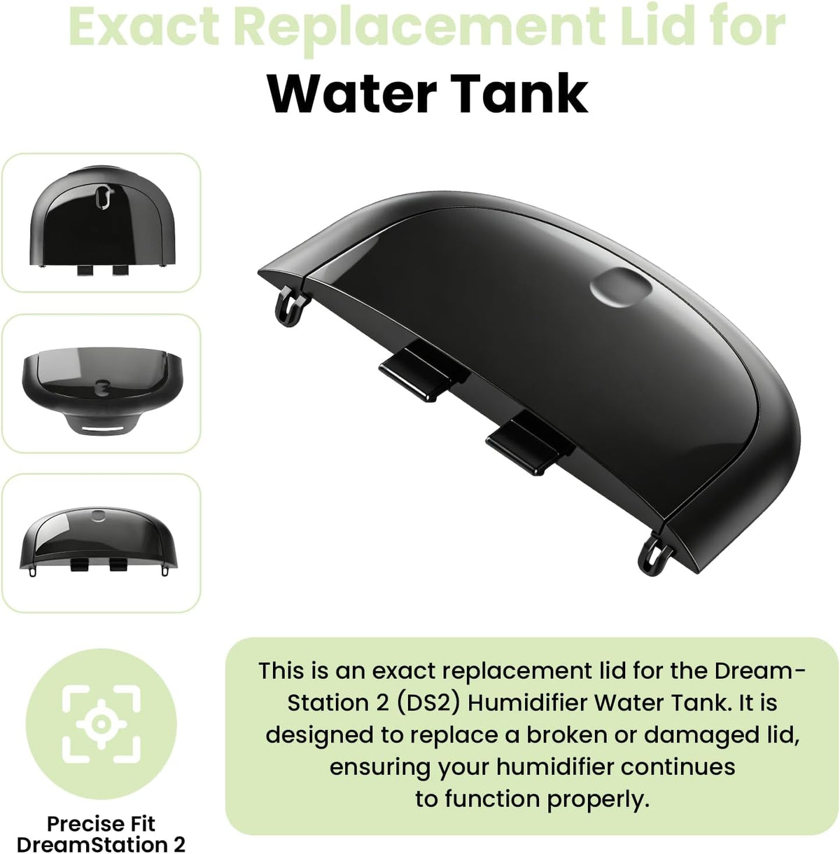 Water Chamber Lid Replacement for DreamStation 2 (DS2) Humidifier, Lid Only