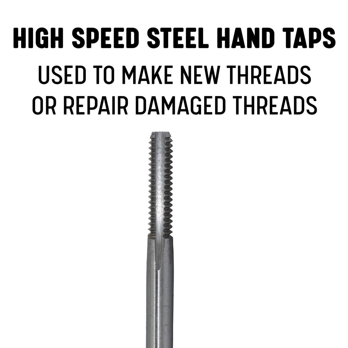 Drill America m5 x .8 High Speed Steel Metric 4 Flute Bottoming Hand Tap, T/A Series