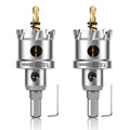 BEoffer 1-3/8" TCT Hole Saw Set 2Pack 35mm Tungsten Carbide Tipped Cutter