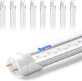 Barrina T8 LED Bulbs 4 Foot, 24W 3200LM, 6000K Bright Light, Ballast Bypass