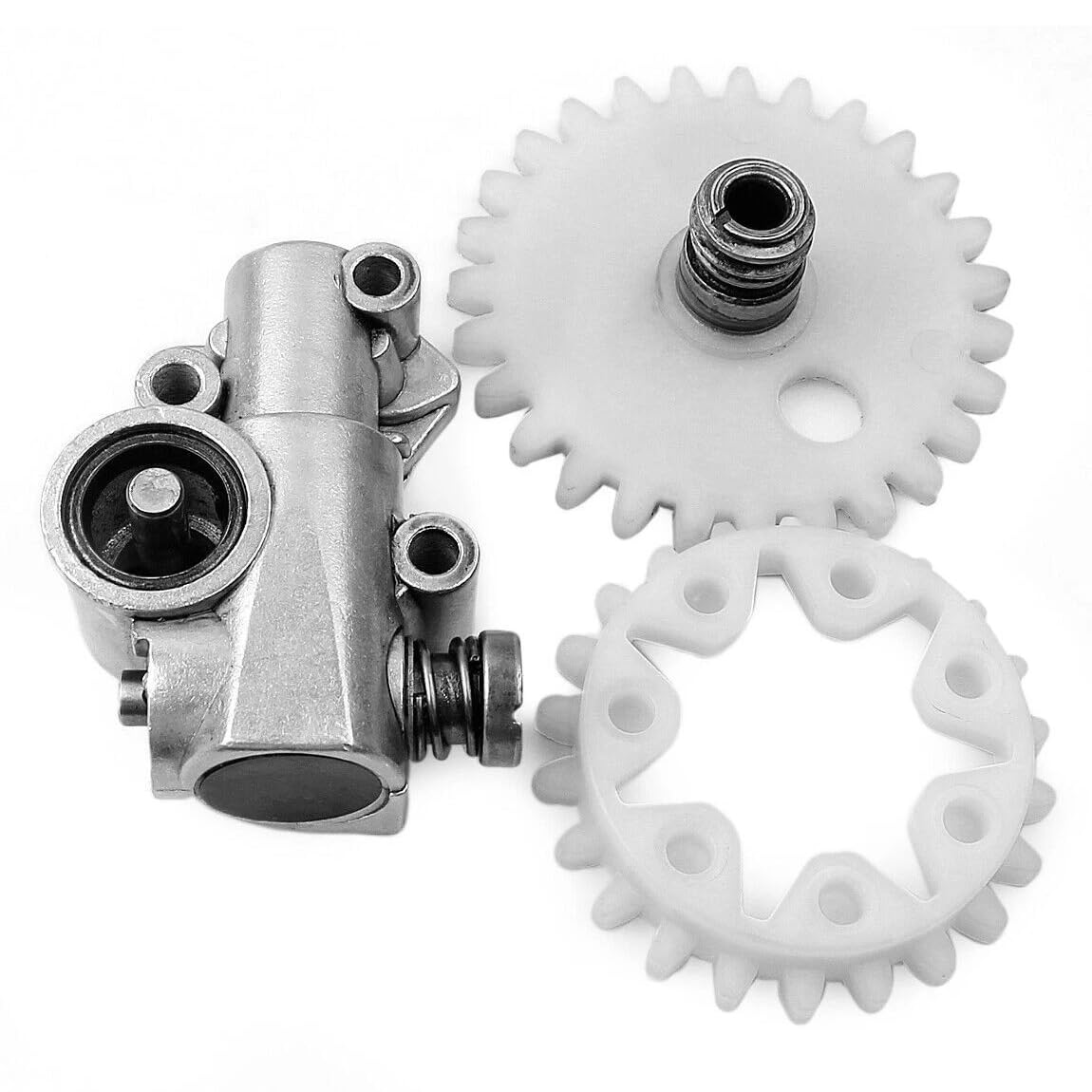 Tovyvw #1119 640 3200 11196403200 Oil Pump Oiler Worm Gear Spur Kit Fits MS380 MS381 038 028 042 048 038AV ﻿Replacement Part New Compatible with Stihl