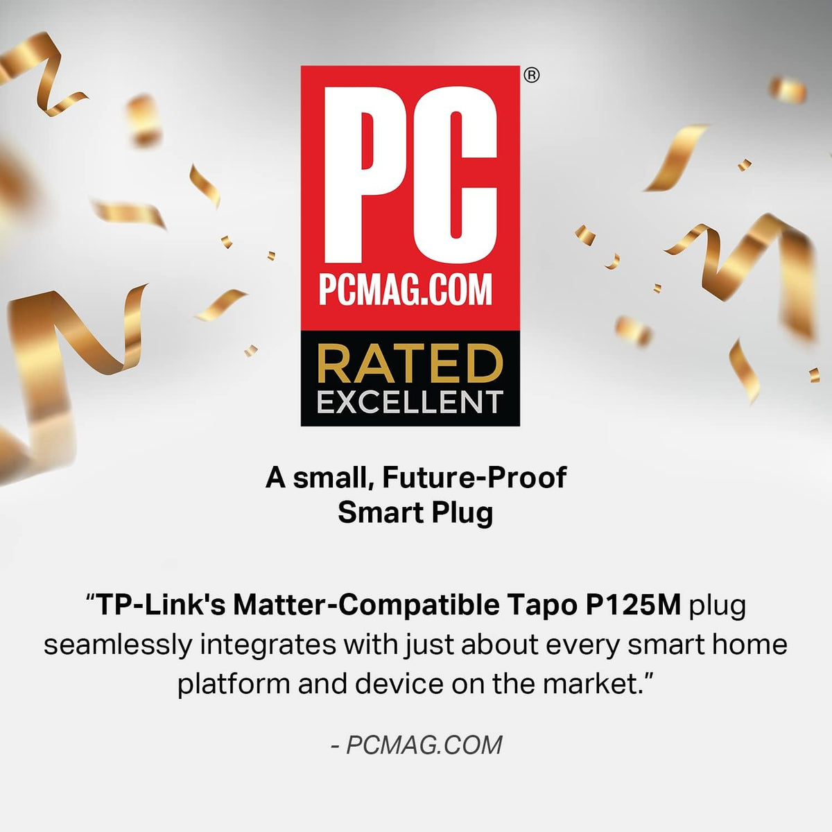 TP-Link Tapo Matter Supported Smart Plug Mini, Compact Design, 15A/1800W Max, Super Easy Setup, Works with Apple