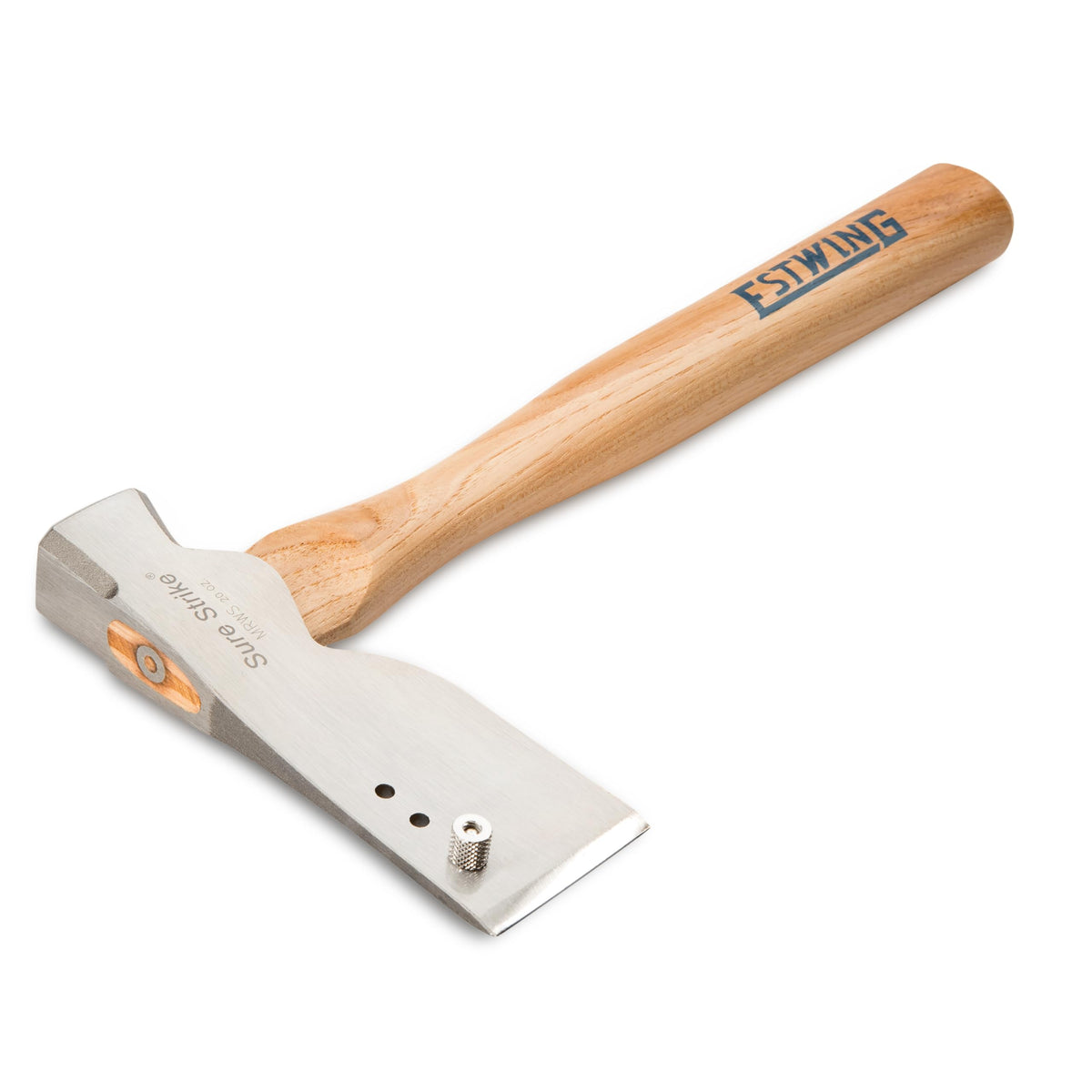 Shingler's Hammer - 20 oz Roofer's Tool with Milled Face & Hickory Wood Handle - MRWS