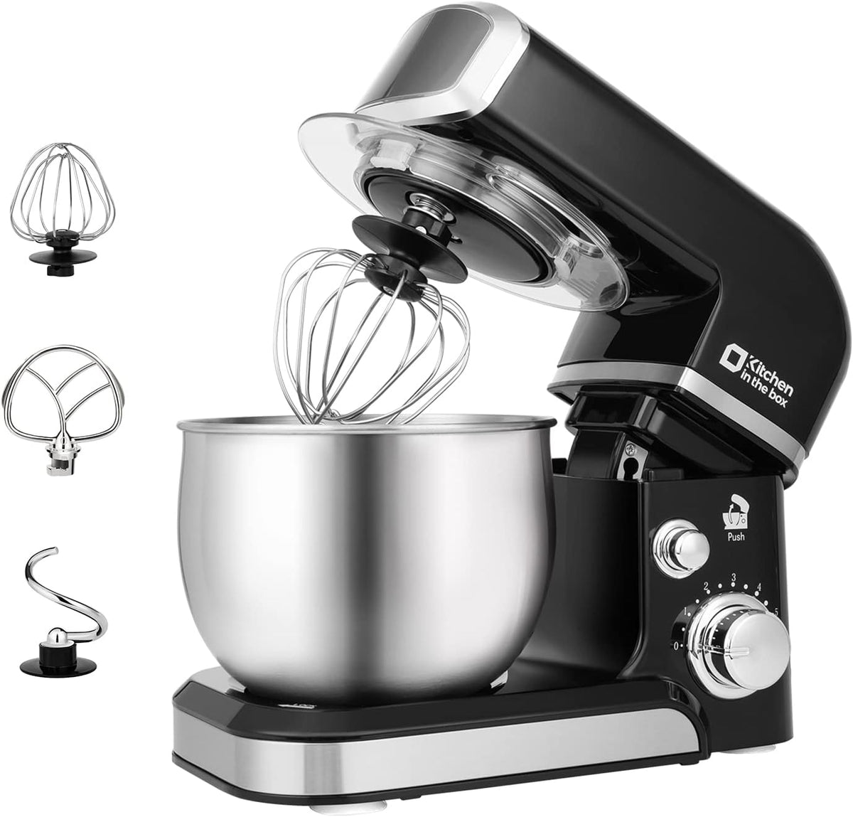 Stand Mixer,3.2Qt Small Electric Food Mixer,6 Speeds Portable Lightweight Kitchen Mixer for Daily Use with Egg