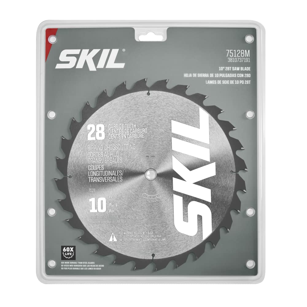 SKIL 10" 28T Saw Blade for SKIL Model TS6307-00/ MS6305-00-75128M