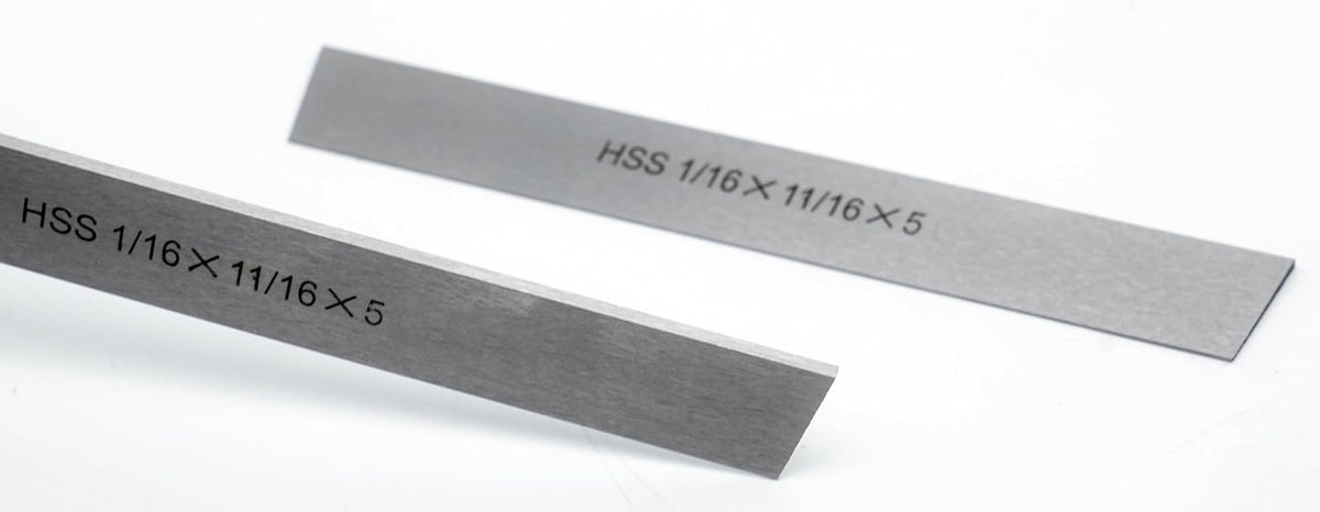 Set of 2 HSS Blades for Lathe Parting Cut Off Blade (1/16x11/16x5 Inch)
