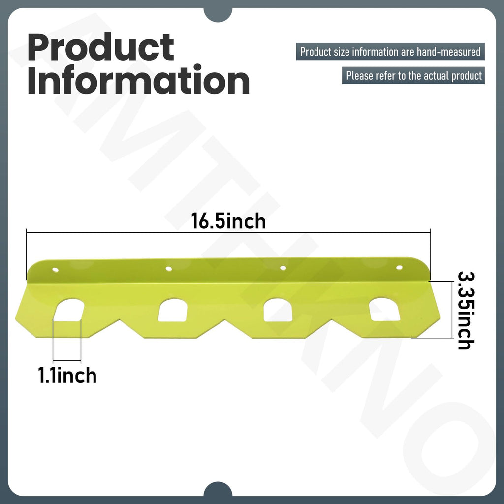 AMTHKNO 2 Pcs Upgrade Aluminum Alloy Battery Holder 4 Slot Mounting Organizer Compatible with RYOBI 18V NiCAD NiMH Lithium-Ion ONE+ Battery (Fruit Green)