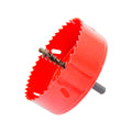 Hole Saw Drill Bit LAIWEI HSS Hole Cutter with Arbor for Wood,PVC Board and Plasterboard(4-1/8"(105mm Hole Saw))