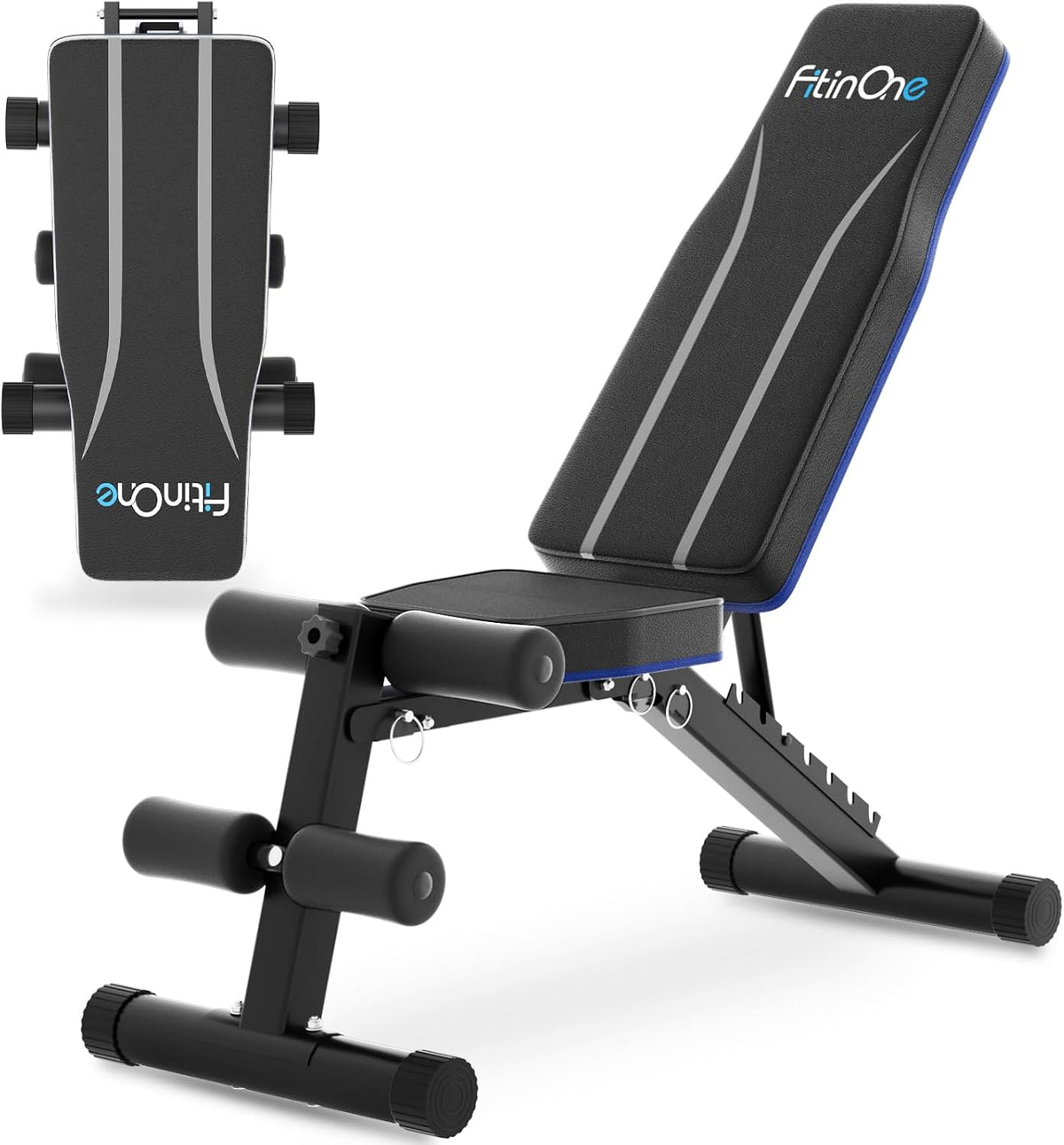 Adjustable Folding Weight Bench for Home Gym, 660 lbs Capacity Multi-Functional Workout Bench Sturdy Durable for Full
