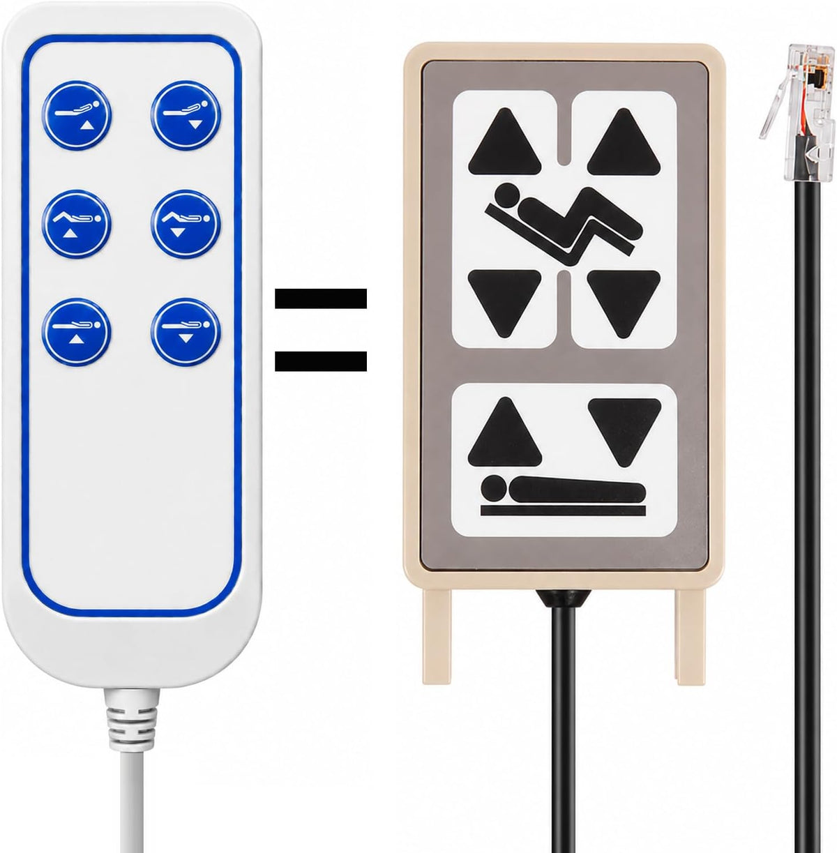 Replacement Hand Pendant for Staff Control Joerns Beds Care100, U770, B330/B530, EC3 & 5. Some EC7 Prior to 1/21/13