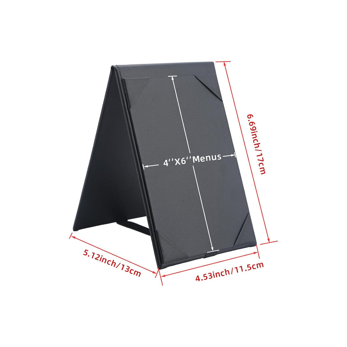 Menu Covers - Set of 10 Double-Sided Table Tent Cards for Restaurant, Dinner Party, and Bar Menus - Includes Bill