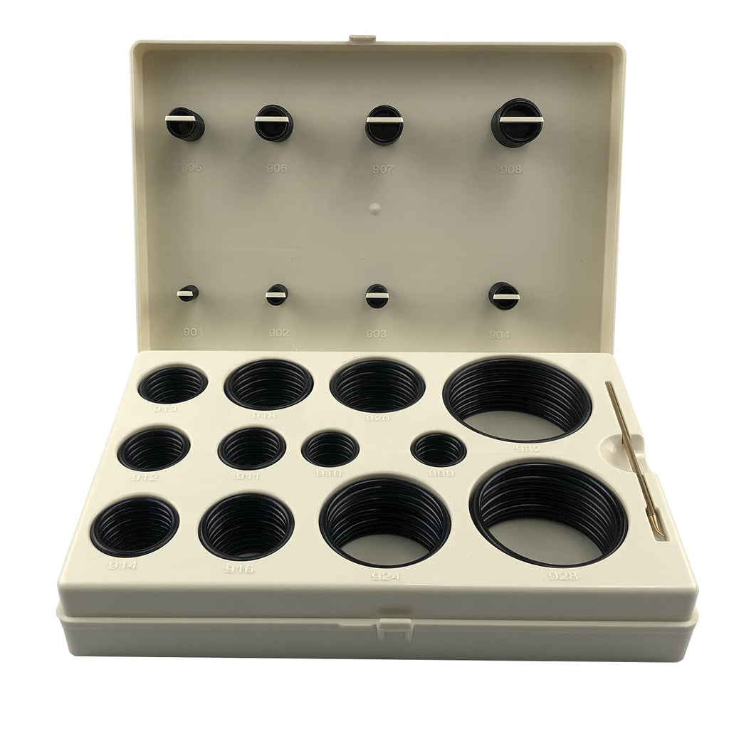 SAE O-Ring BOSS Hydraulic 212 Piece O Ring Assortment Seal Kit Buna-N 90 for Hydraulic Fittings Hoses
