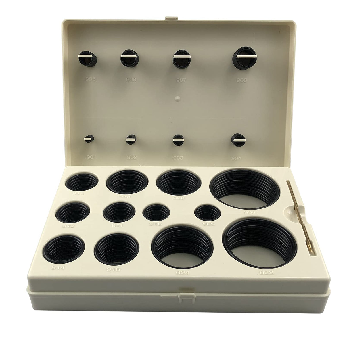 SAE O-Ring BOSS Hydraulic 212 Piece O Ring Assortment Seal Kit Buna-N 90 for Hydraulic Fittings Hoses