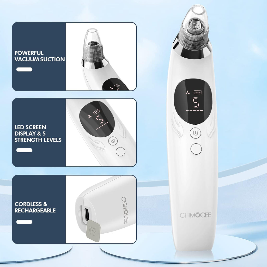 Blackhead Remover Pore Vacuum, Upgraded Black Head Remover for Face, Electric Acne Comedone Whitehead Extractor