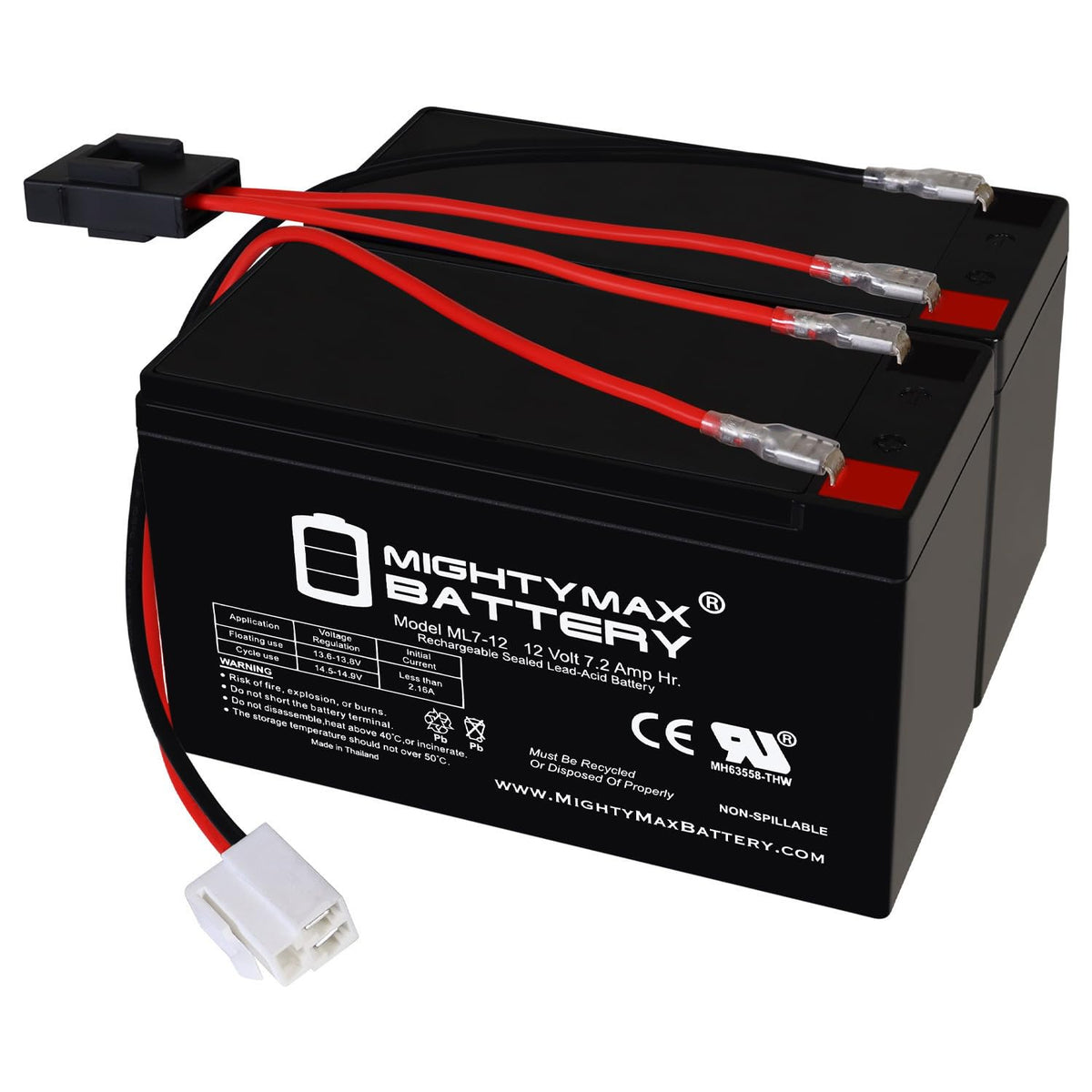 12V 7Ah SLA Replacement Battery Compatible With Razor MX350 DirtRocket