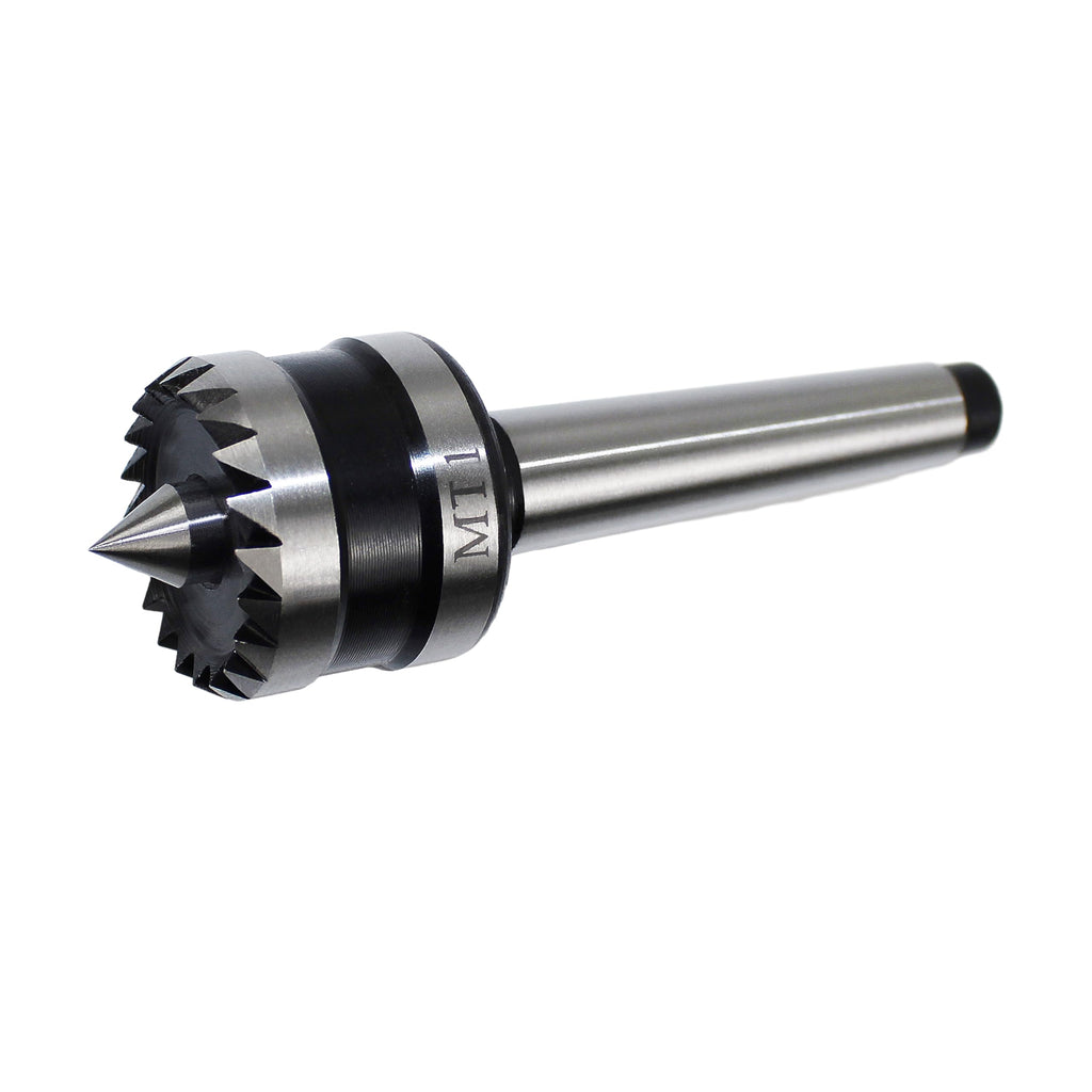 HFS(R) Lathe Live Center Woodworking Lathe Drive Center MT1 with 5/8-Inch Crown