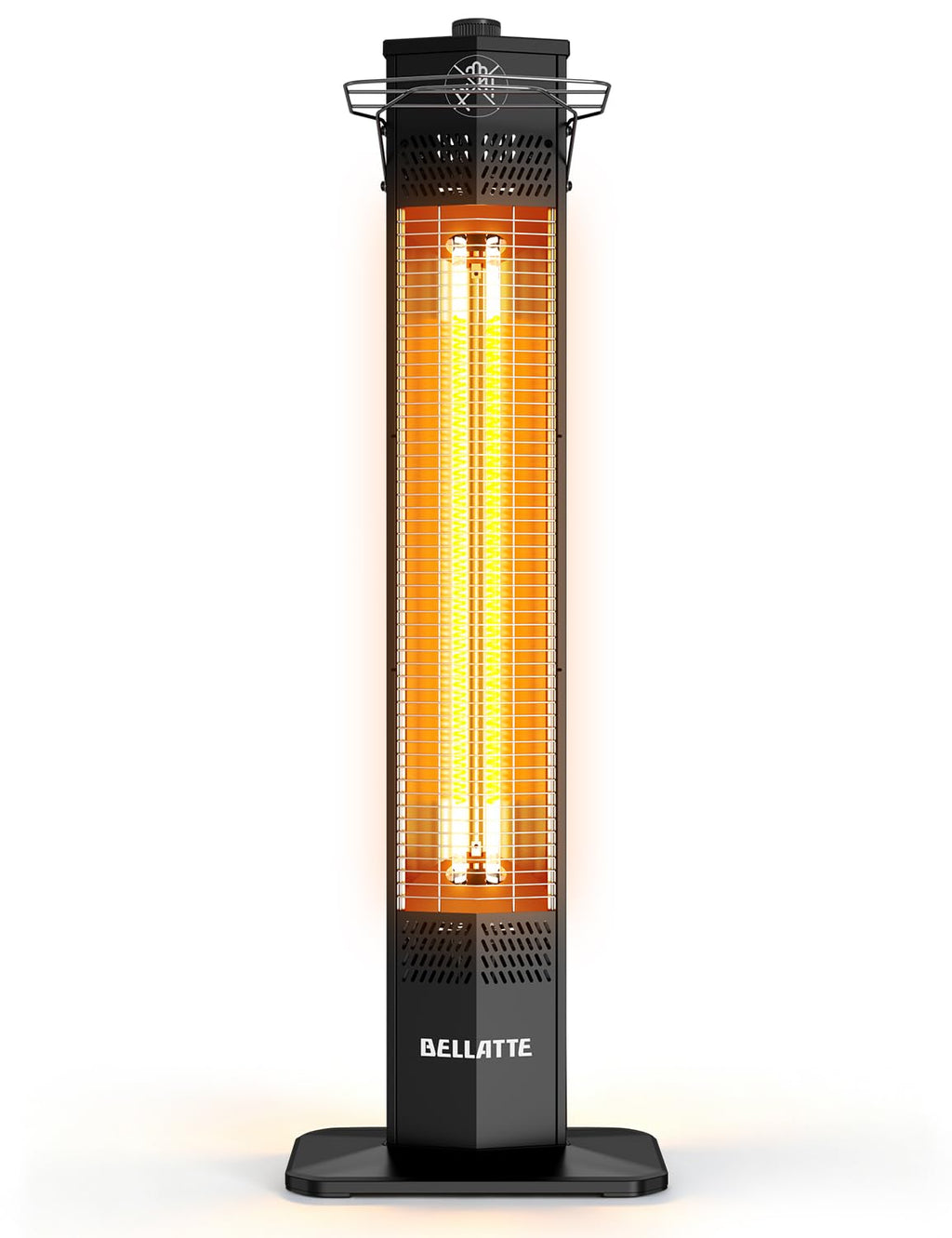 Patio Heater for Outdoor Use, 1500W 36-inch Infrared Electric Heater, Instant Heating, 3 Levels, Tip-Over & Overheat