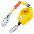 Fall Arrester Protector Self Retractable 33FT Fall Protection Gear Double Locking, Dual PPE+Alloy Steel housing Heavy