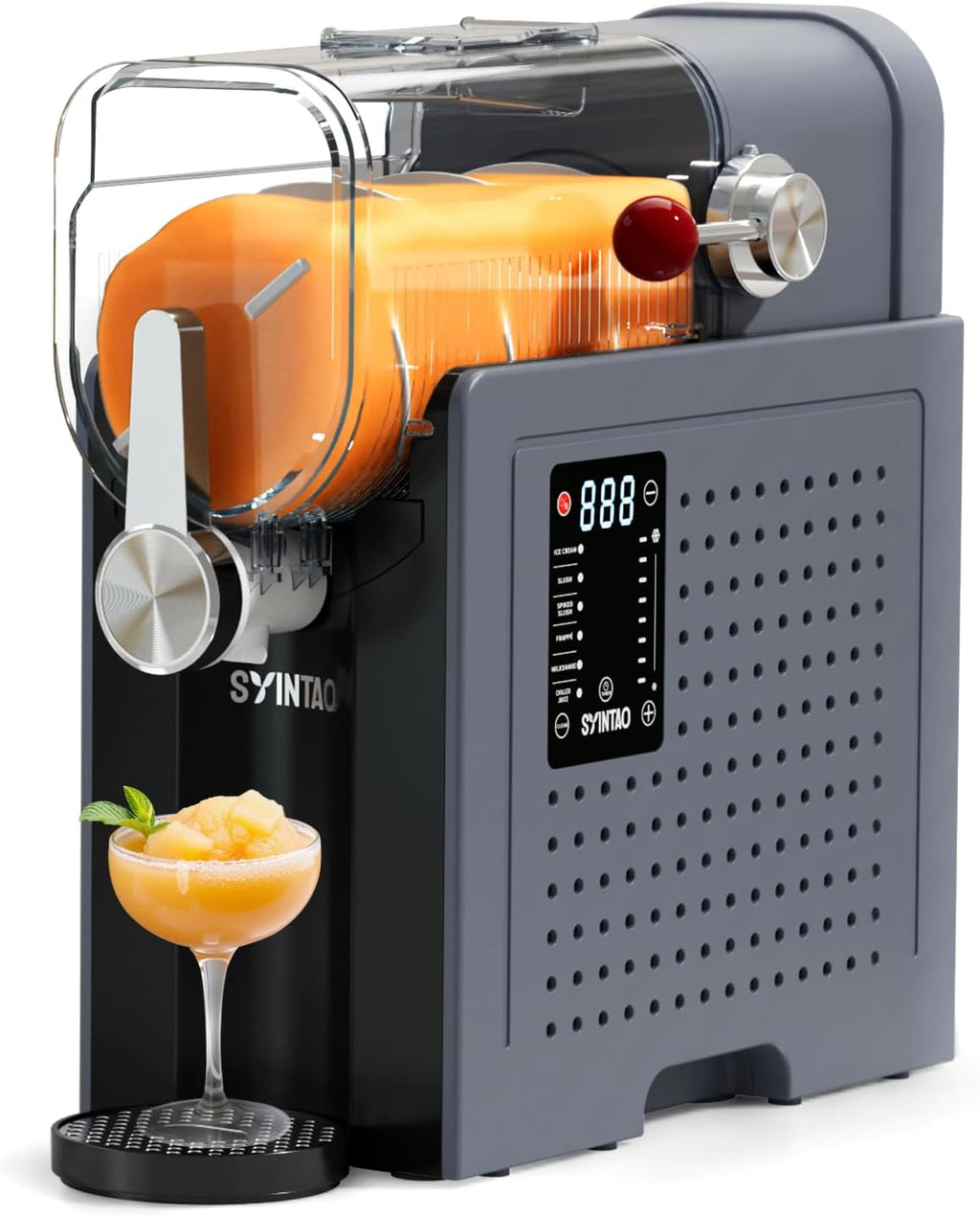 Slushie Machine for Home, Soft Serve Ice Cream Machine, 88oz Vessel Slushy Machine with 6 Preset Programs, Frozen