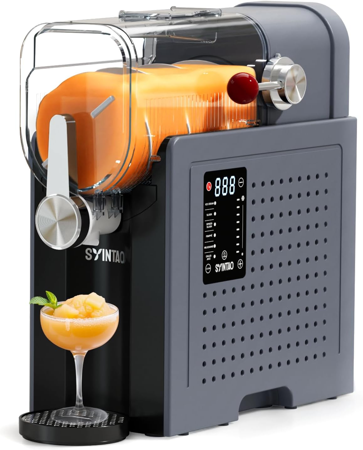 Slushie Machine for Home, Soft Serve Ice Cream Machine, 88oz Vessel Slushy Machine with 6 Preset Programs, Frozen