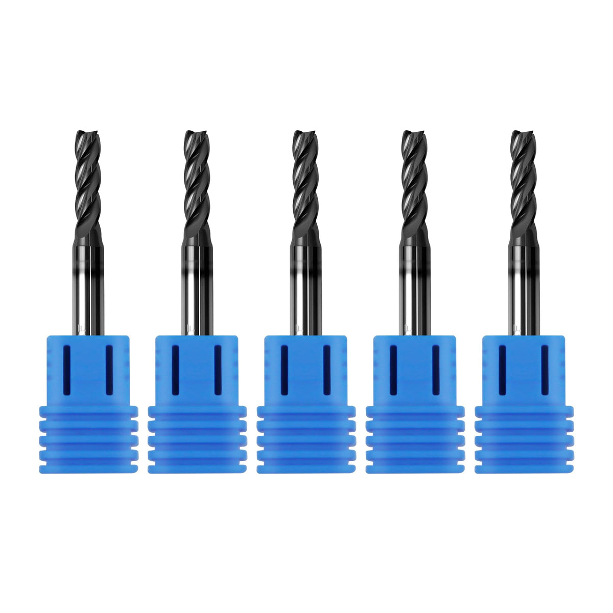 5Pcs 5/32" Carbide Square End Mills, ALTiN Coated, 4 Flute End Mill Bits