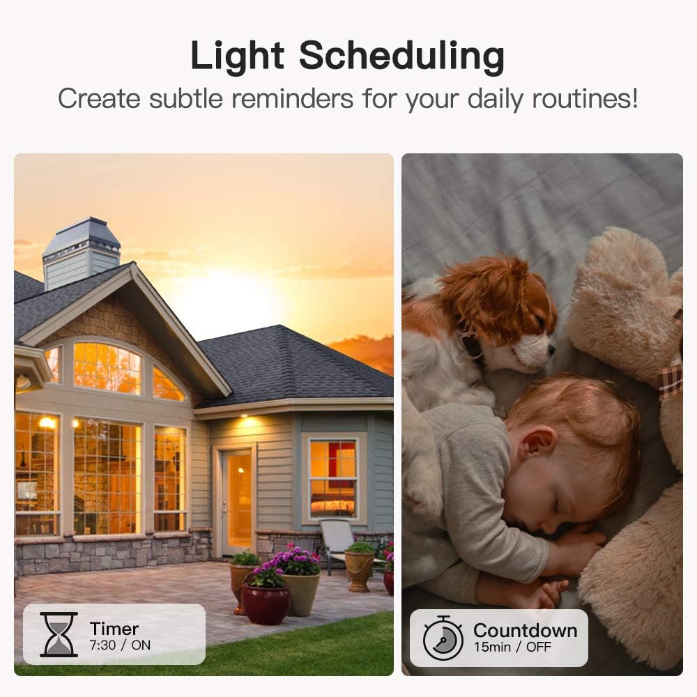 Smart Light Switch Single Pole Works with Alexa