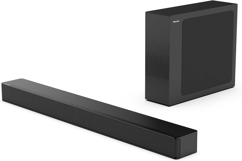 HS2100 2.1ch Soundbar with Wireless Subwoofer, Dolby Audio, DTS Virtual:X, HDMI ARC, Bluetooth 5.3, Remote Control, 6