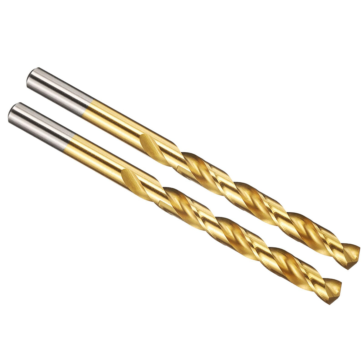PATIKIL 6.9mm Drill Bit M2 High-Speed Steel 135° TiN Coated 2Pcs