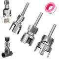 3PCS PVC Pipe Threader Kit,Internal&External Threading Tool(1/2",3/4",1")