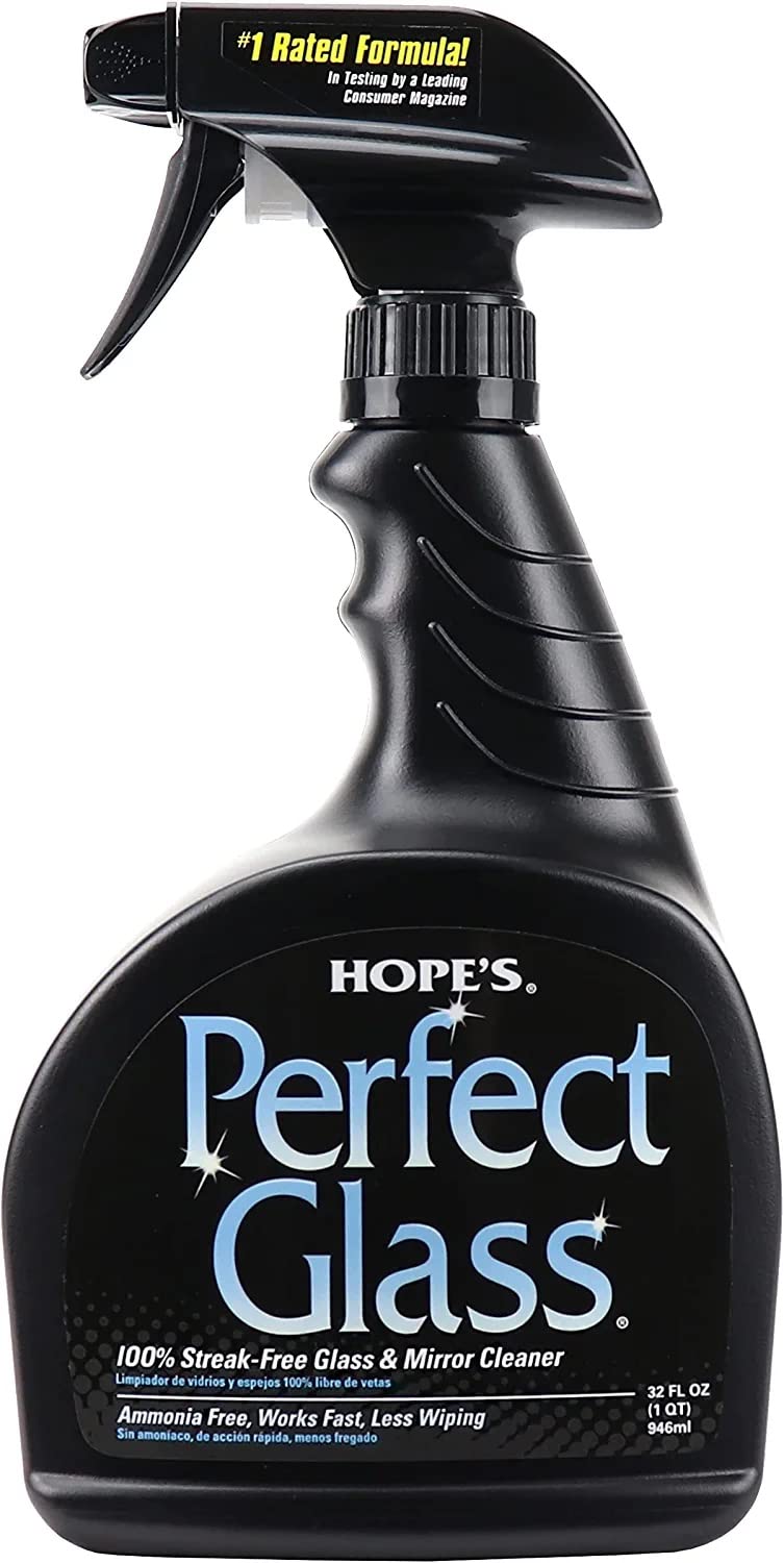 Perfect Glass Cleaner Spray, Streak-Free, Ammonia-Free Window, Mirror, Screen, Tinted Glass, and Shower Door Cleaner
