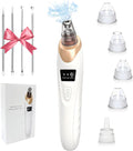 Blackhead Remover Vacuum for Face, 3 Adjustable Suction Levels, White