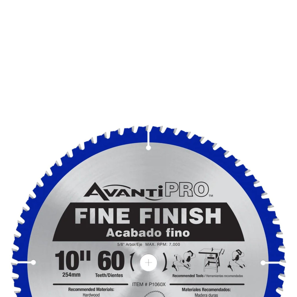 AvantiPro Fine Finish Saw Blades - 10", 60-Tooth