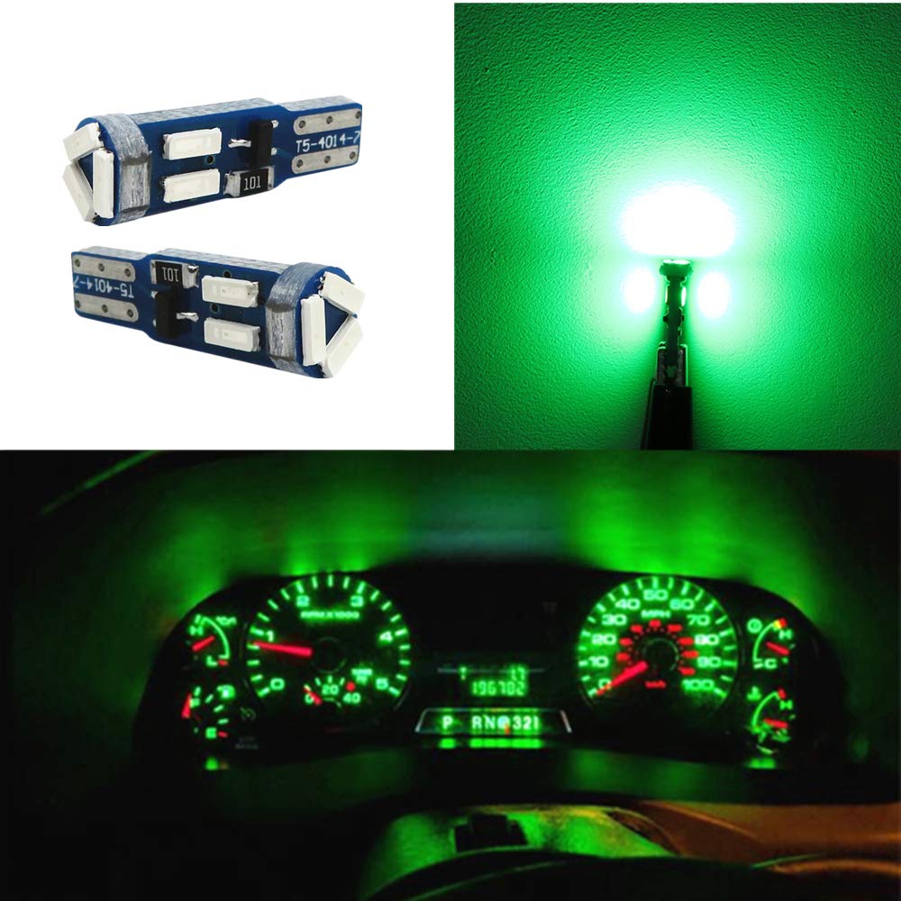 WLJH Green LED Cluster Bulb Kit for Ford Mustang 1999-2004