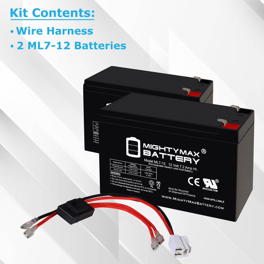 12V 7Ah SLA Replacement Battery Compatible With Razor MX350 DirtRocket