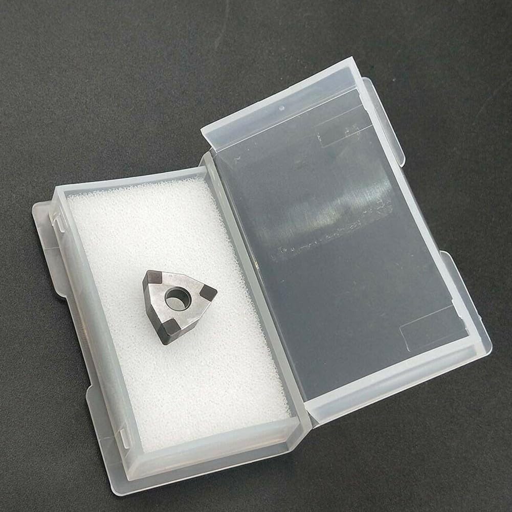 FABULETTA CBN Turning Inserts For Hardened Steel HRC65, Superhard Boron Nitride Tooling For Cast Iron Finishing, High Hardness CNC Lathe for blades With WNMG VNMG CNMG TNMG(VNMG080408 CBN-6)